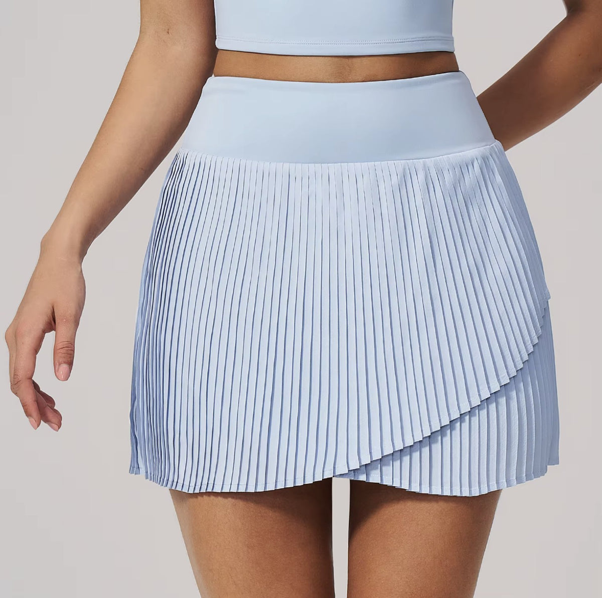 Deauville Pleated Skirt - Sky