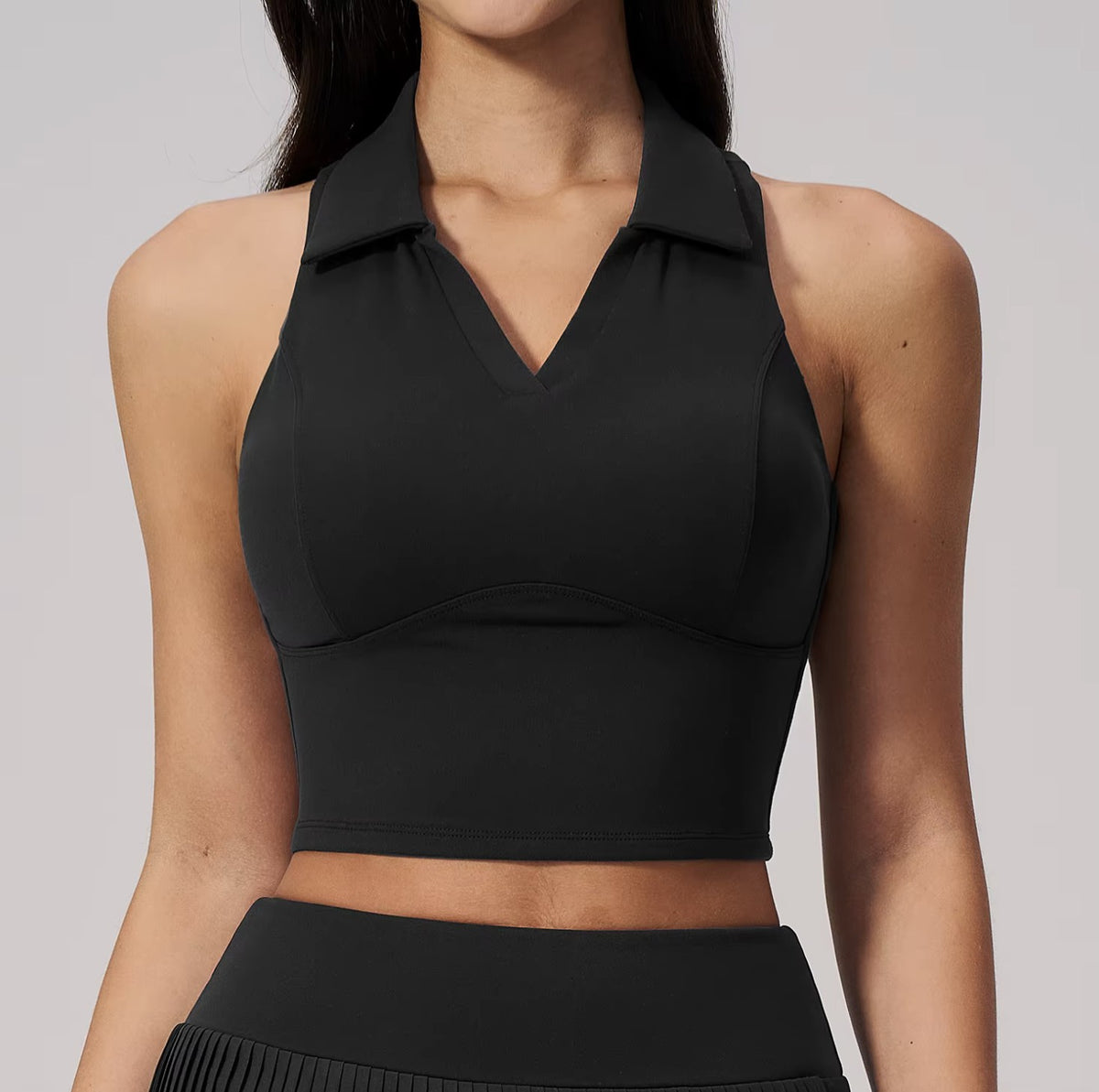 Deauville Polo Top - Black