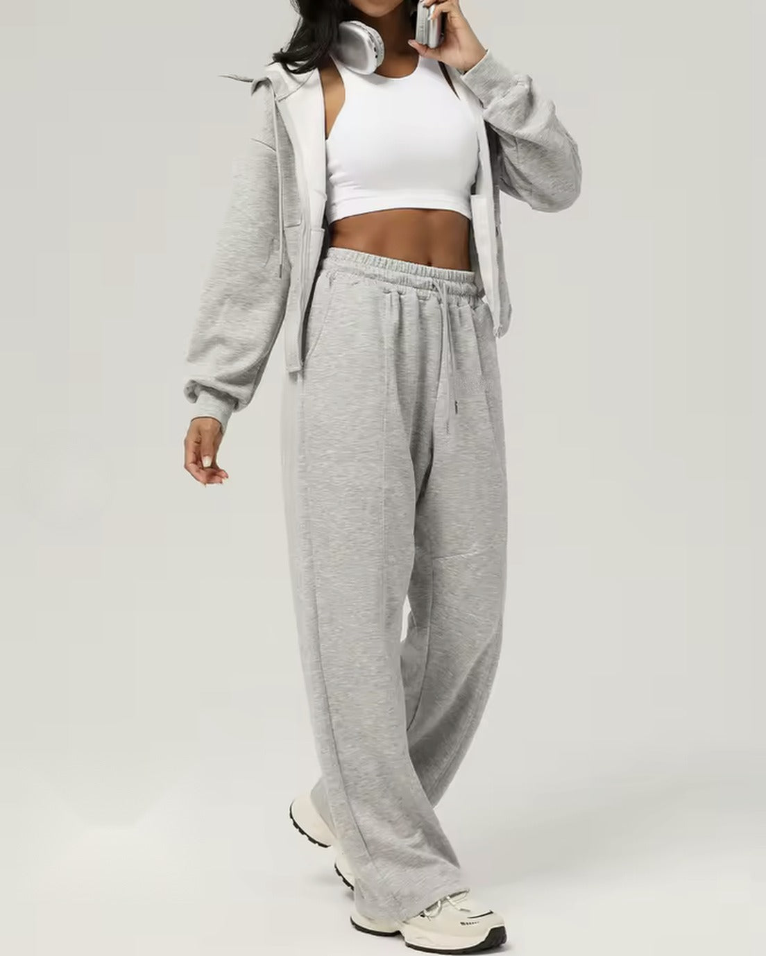 Annecy Zip Hoodie - Grey