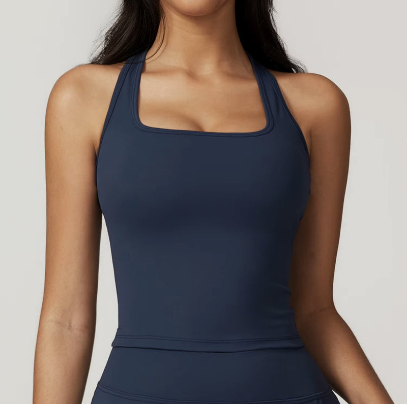 Antibes Split Skirt - Navy